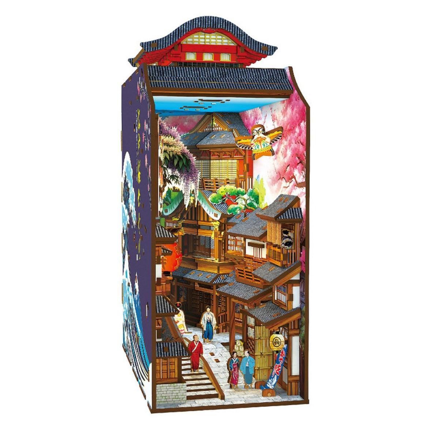 Maquette Greenslide Book Nook Voyage À Edo Sakura 293 Pièces Led Bois - vue 2
