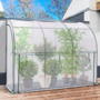 Voir la diapositive 4 : ID MARKET Serre d'hivernage murale adossée 300 x 80 x 160 cm double ouverture balcon et terrasse