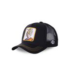 CAPSLAB Casquette trucker Dragon Ball Z Goku Saiyan. Coloris disponibles : Noir