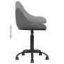 Voir la diapositive 5 : VIDAXL Chaise de bureau Gris fonce Velours