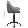 Voir la diapositive 5 : VIDAXL Chaise de bureau Gris fonce Velours