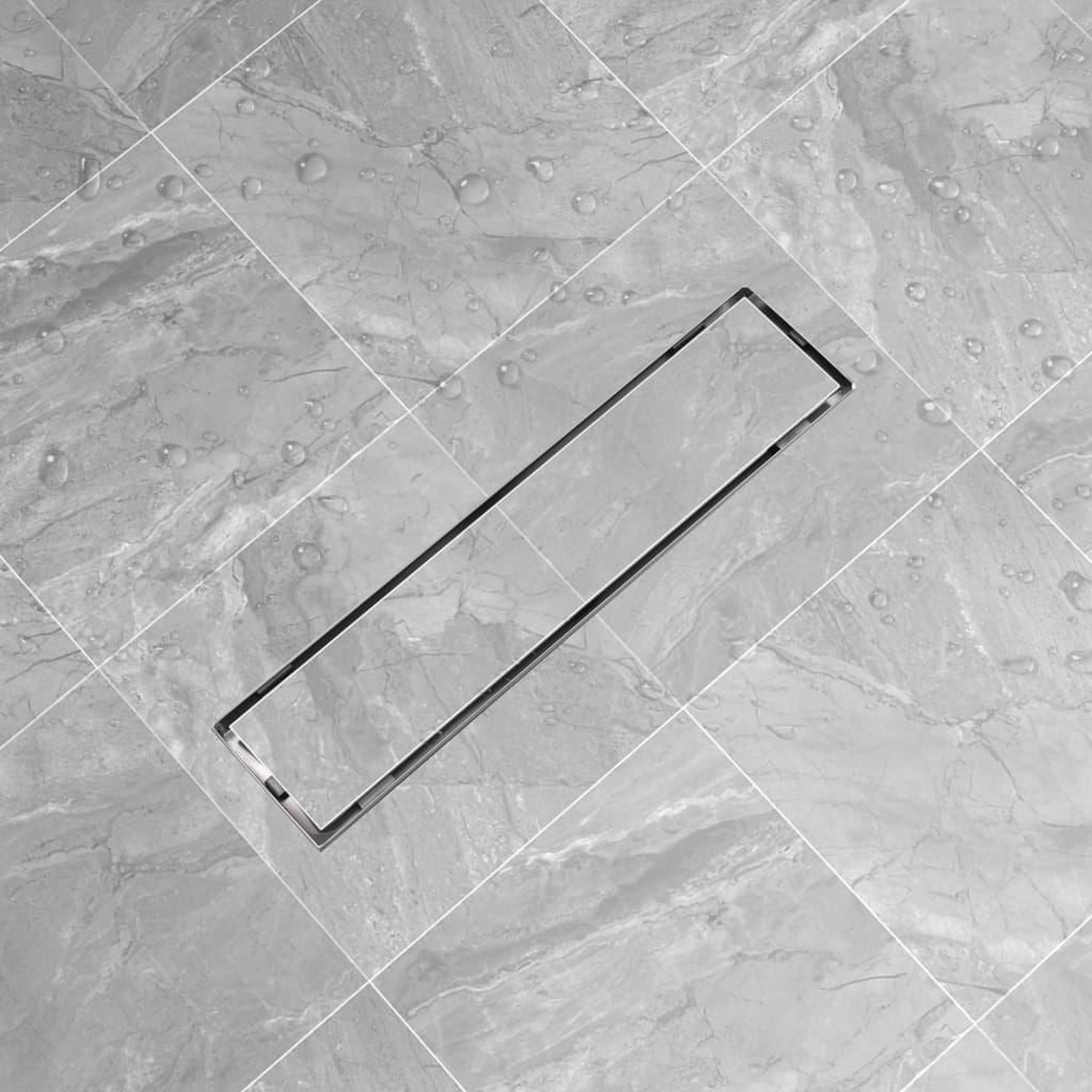 Voir la diapositive 1 : VIDAXL Drain de douche lineaire 530 x 140 mm Acier inoxydable