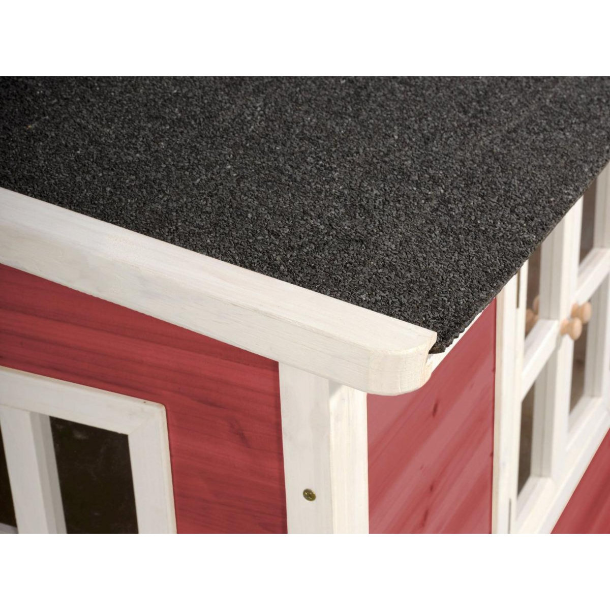 EXIT TOYS Maisonnette en bois pour enfants Loft 100 Rouge - Exit Toys