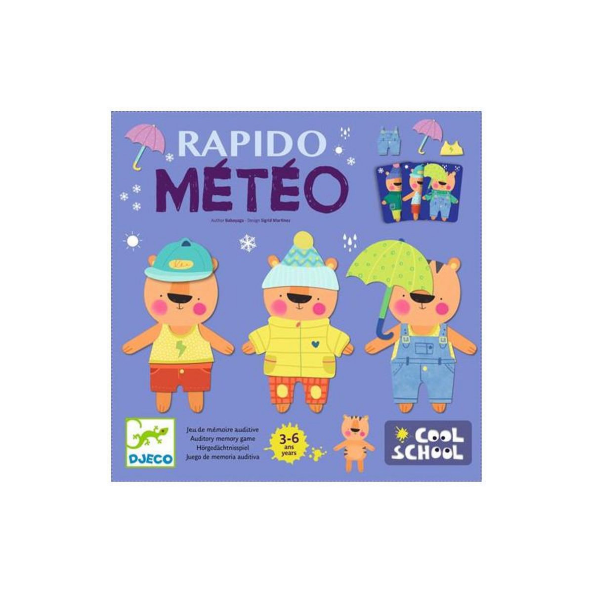 Djeco Jeu éducatif Djeco Rapido Météo