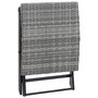 Voir la diapositive 4 : VIDAXL Tabouret pliable resine tressee gris