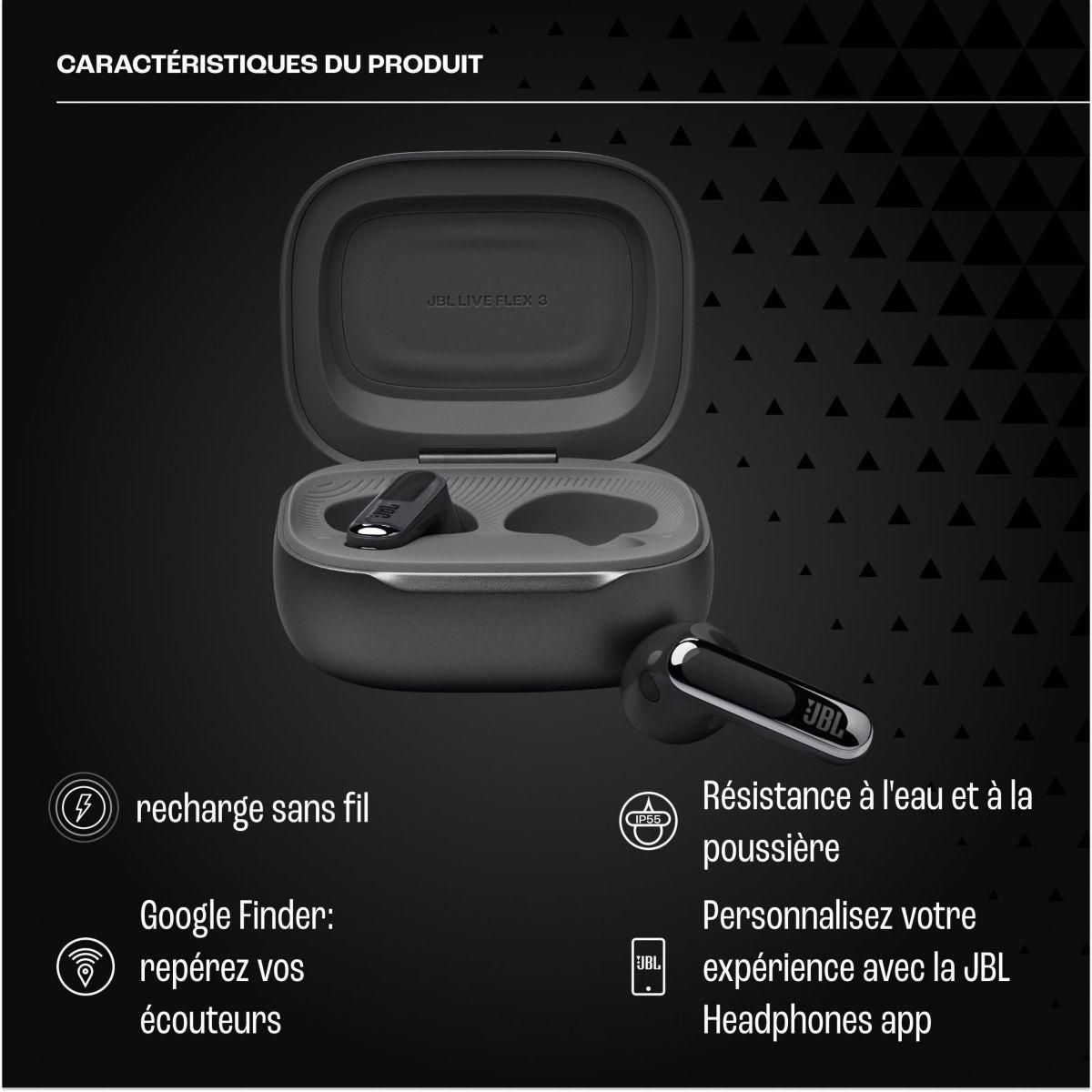 JBL Ecouteurs Live Flex 3 Noir