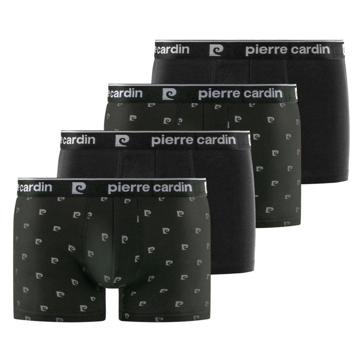 PIERRE CARDIN Lot de 4 boxers homme en coton Uni/Imprimé Class