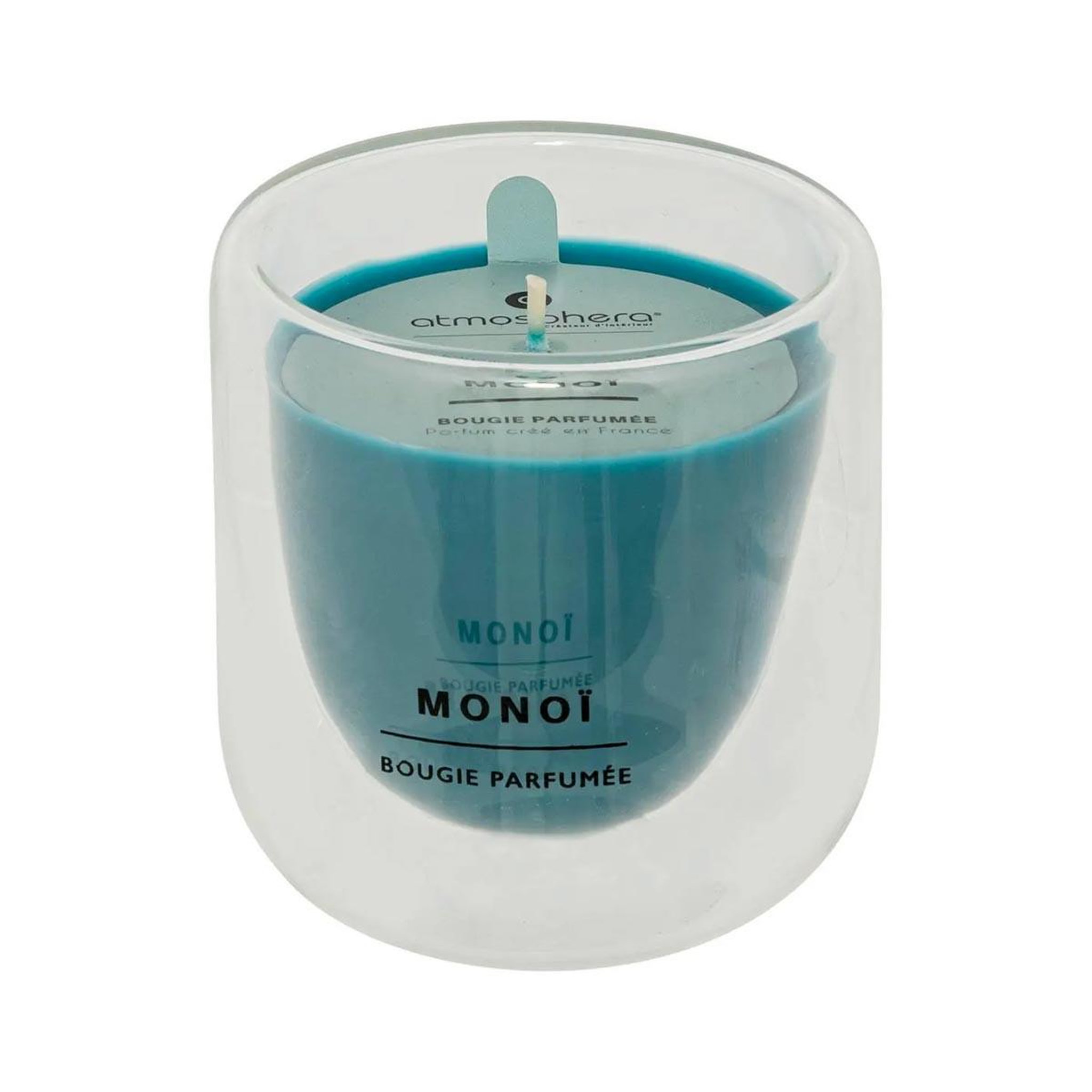 Voir la diapositive 2 : COMPTOIR DE LA BOUGIE Bougie parfumée en verre  ilan  130g monoï