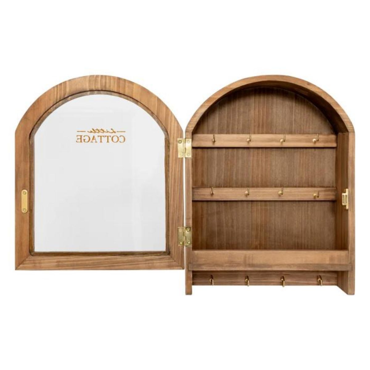 ATMOSPHERA Boîte à Clés en Bois  Roxie  28cm Marron