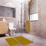 Voir la diapositive 2 : GUY LEVASSEUR Lot de 2 tapis de bain polyester 60x120cm + 50x80cm 60x120cm