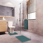 Voir la diapositive 2 : GUY LEVASSEUR Lot de 2 tapis de bain polyester 50x80cm + 50x40cm 50x80cm