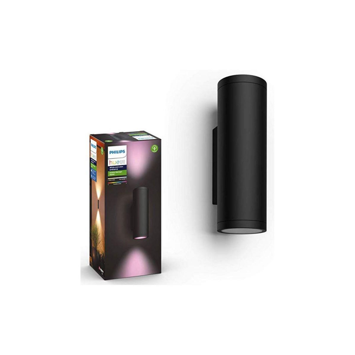 Philips Applique murale HUE W&C APPEAR 8W ronde Noir