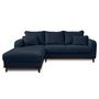 Voir la diapositive 6 : LISA DESIGN Albane - canapé d'angle gauche - 4 places - en velours côtelé