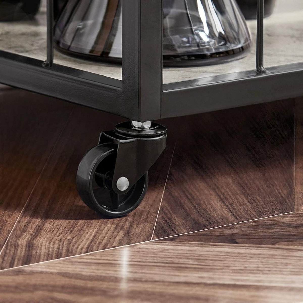 SOBUY SoBuy - Chariot De Cuisine à deux étagères - Industriel - FKW56