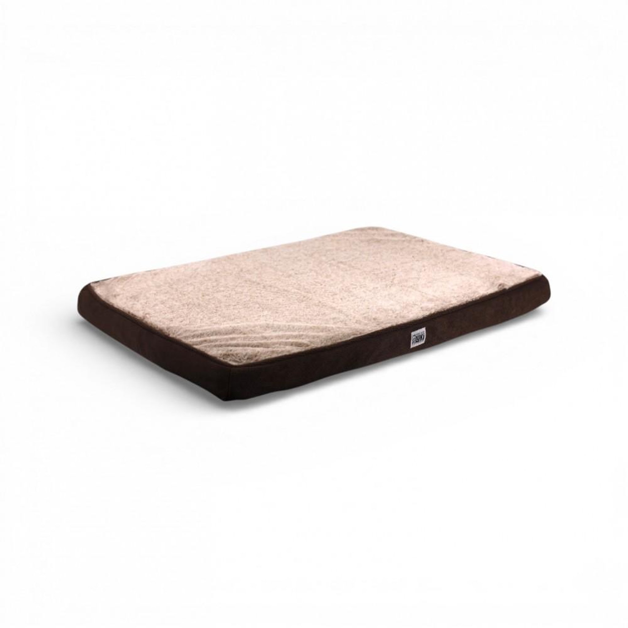 Voir la diapositive 2 : MON AMI LUKI Matelas antidérapant bord tissus et dessus fourrure pour chien