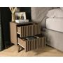 Voir la diapositive 2 : BEST MOBILIER Portmore - table de chevet - effet bois - 40 cm