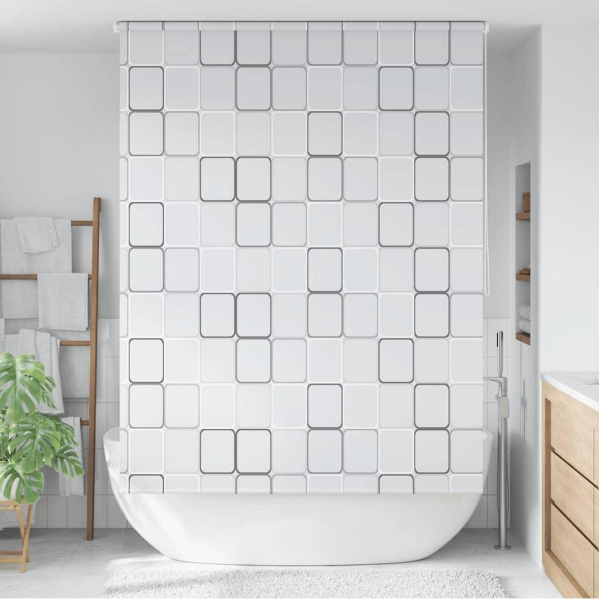 VIDAXL Store roulant de douche 160x240 cm Carre