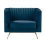 Voir la diapositive 1 : Rendez vous déco Fauteuil en velours vert foncé - Gatsby