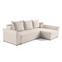 Voir la diapositive 4 : BEST MOBILIER Mike - canapé d'angle réversible - 4 places - convertible avec coffre - en velours