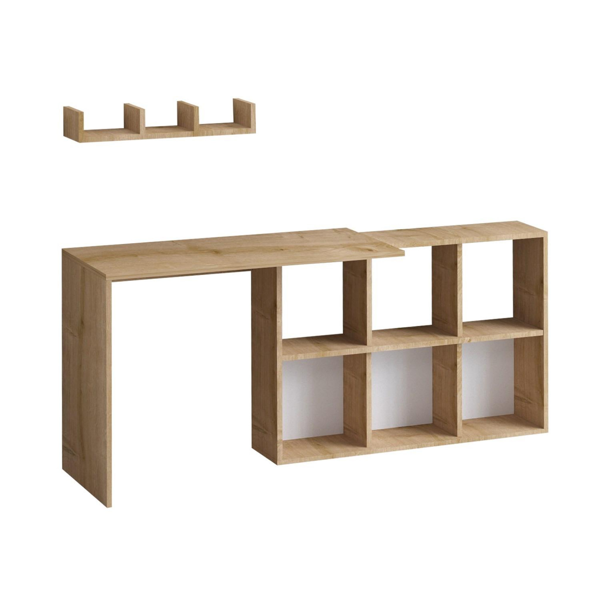 Habitat et Jardin Bureau en bois  blake  74 x 45 x 145 cm - chêne