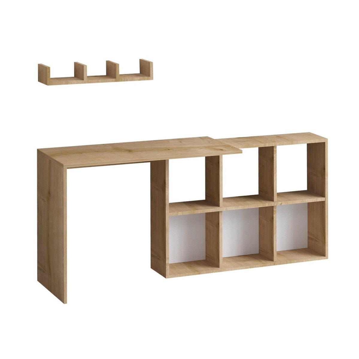 Habitat et Jardin bureau en bois  Blake  74 x 45 x 145 cm - Chêne