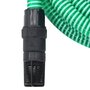 VIDAXL Tuyau d'aspiration avec raccords en PVC vert 1  4 m PVC