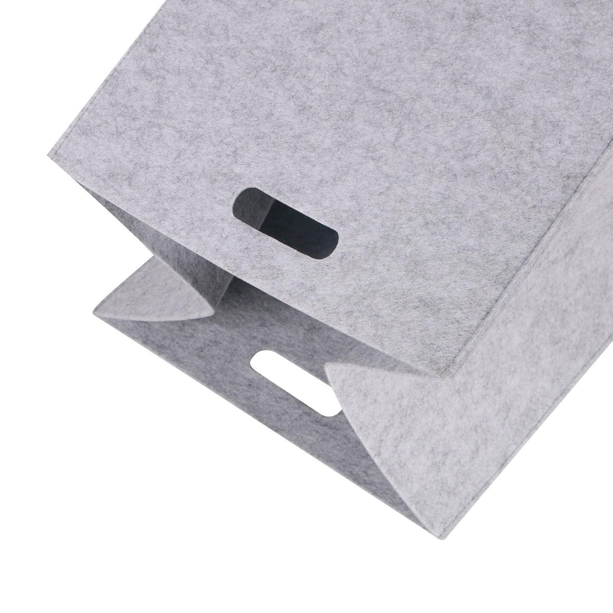 Voir la diapositive 3 : IDIMEX Lot de 2 boîtes de rangement felt, en feutrine
