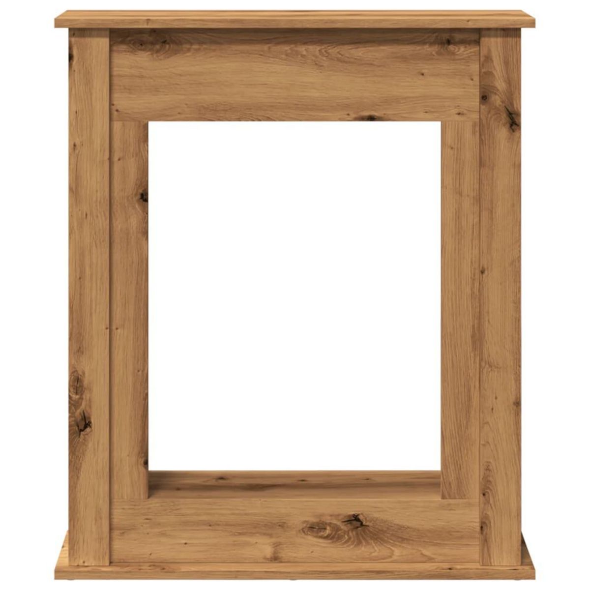 VIDAXL Cadre de cheminee chene artisanal 75x20x87,5 cm bois ingenierie