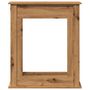 Voir la diapositive 4 : VIDAXL Cadre de cheminee chene artisanal 75x20x87,5 cm bois ingenierie