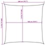 Voir la diapositive 6 : VIDAXL Voile d'ombrage 160 g/m^2 Terre cuite 2x2 m PEHD