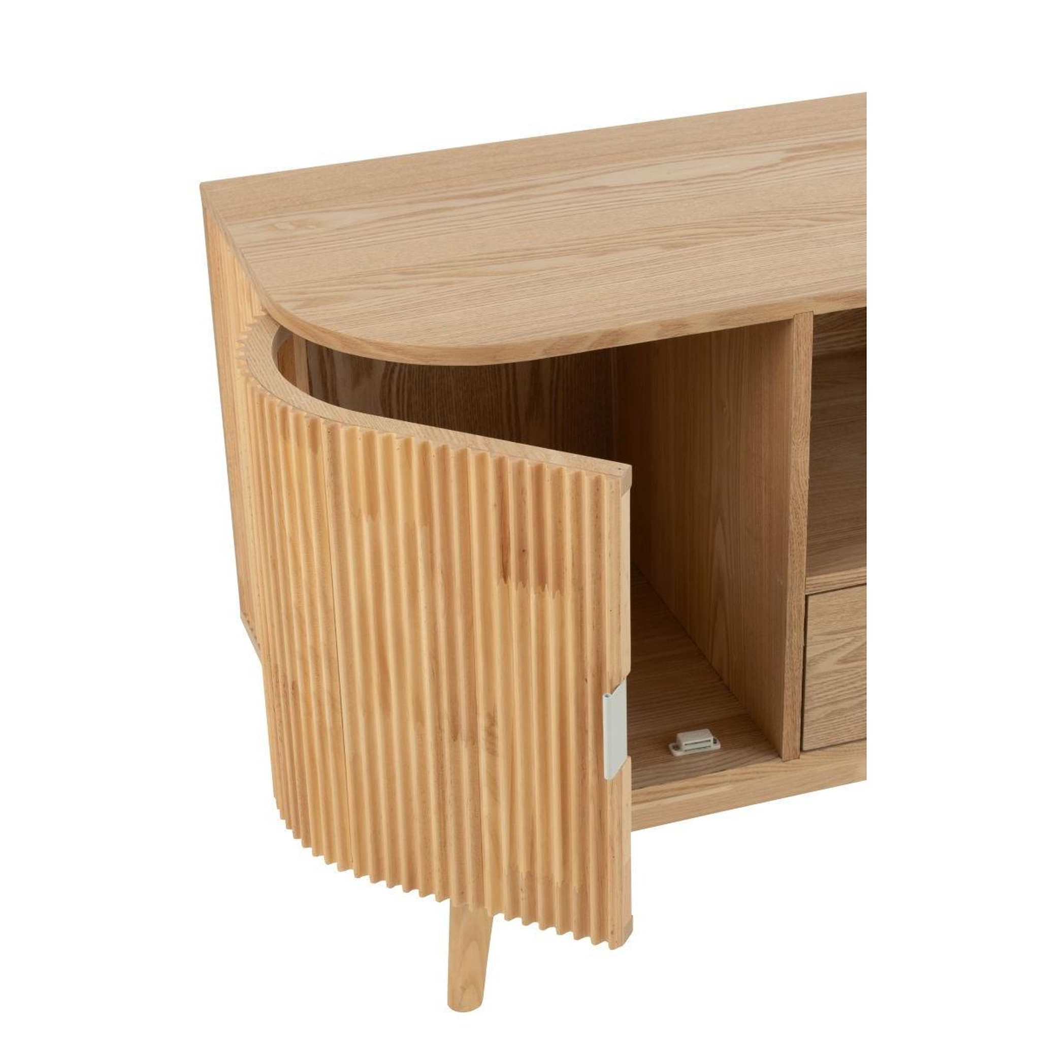 Voir la diapositive 6 : J-LINE Meuble tv en bois  alta  120cm naturel