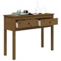 Voir la diapositive 5 : VIDAXL Table console Marron miel 100x35x75 cm Bois massif de pin