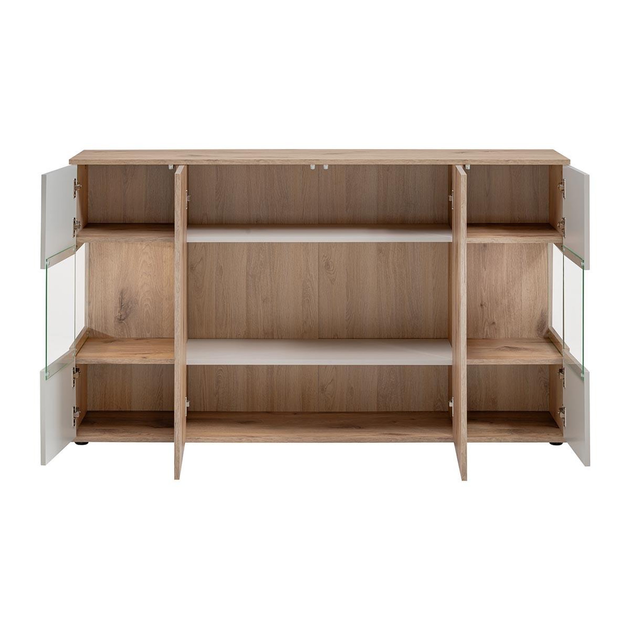 Voir la diapositive 2 : Paris Prix Buffet rainuré  catalina  160cm naturel