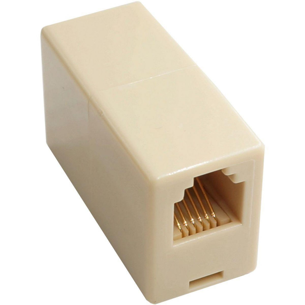 Lot De 2 Adaptateurs RJ11 Type D Femelle-Femelle CAT3 – Rallonge Téléphone Et Modem Facile à Installer