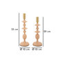 Voir la diapositive 5 : Paris Prix Lot de 2 Chandeliers  Gemini  33cm Rose & Or