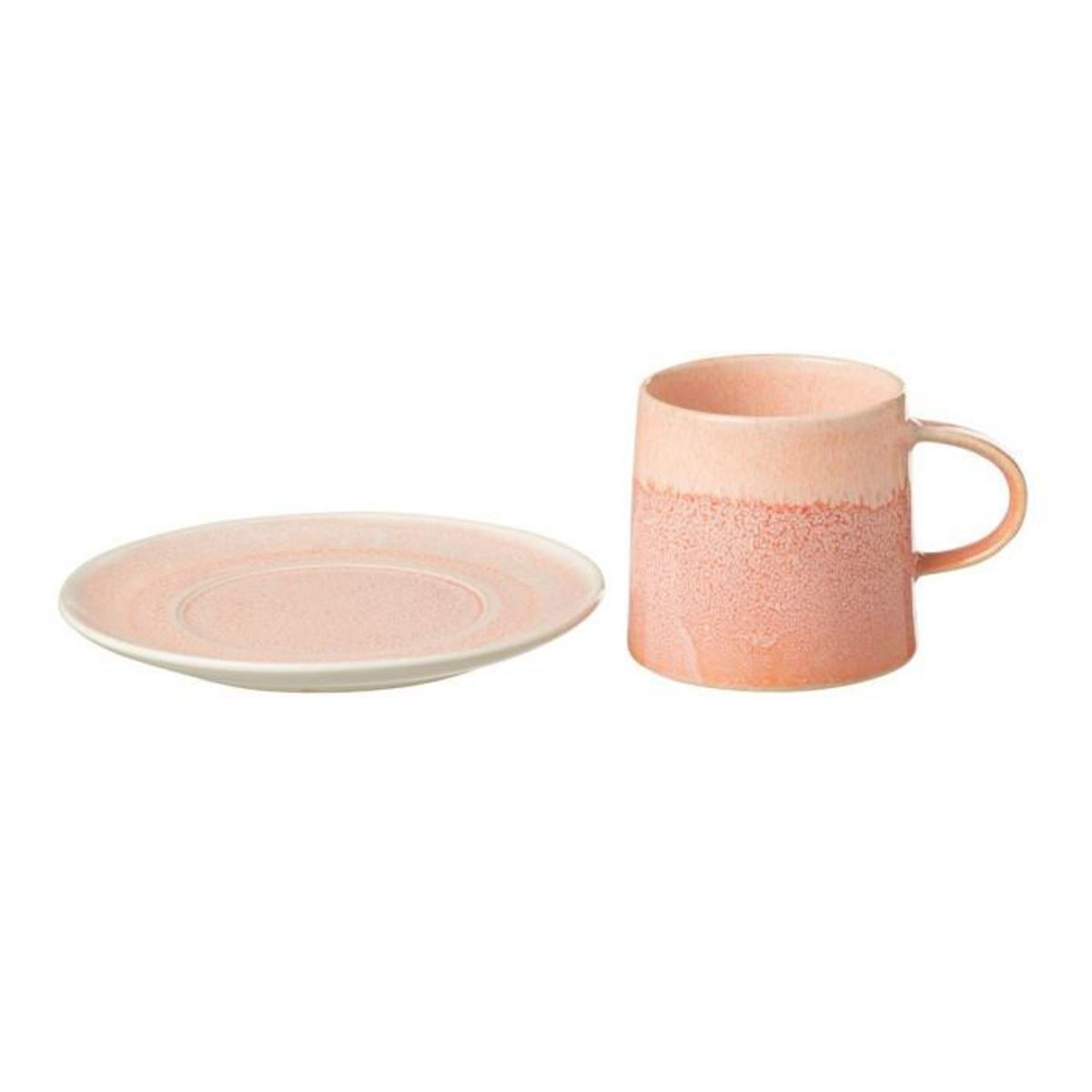 Paris Prix Ensemble Tasse & Sous-Tasse en Porcelaine  Lara  16cm Saumon