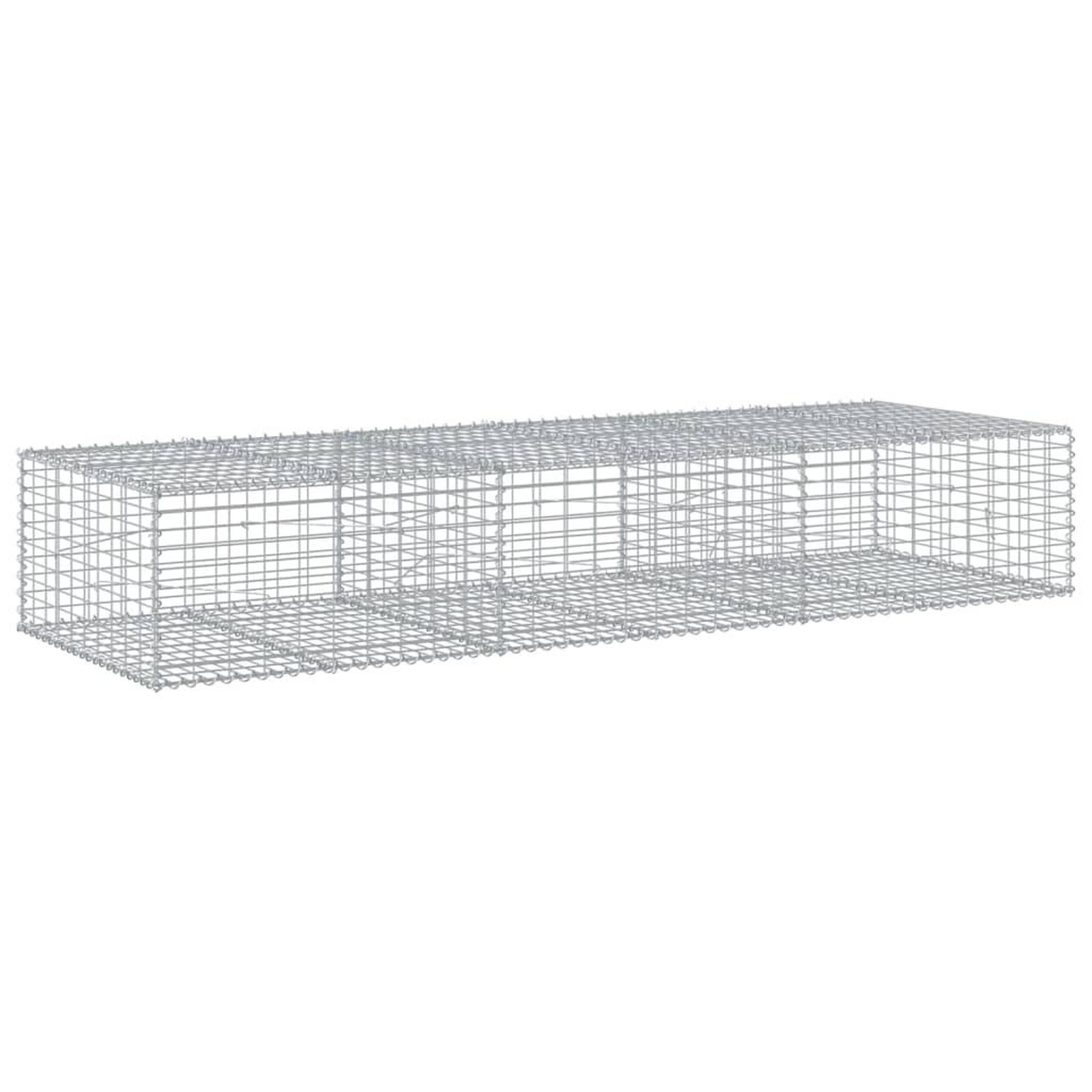 Voir la diapositive 5 : VIDAXL Panier gabion avec couvercle 300x100x50 cm fer galvanise