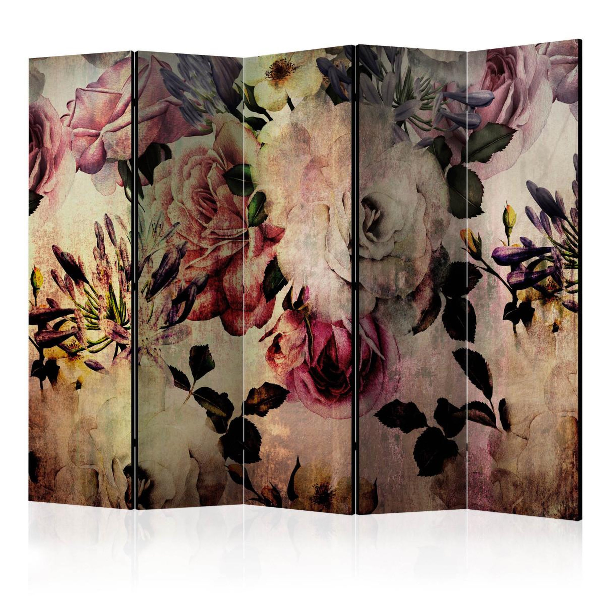 Paris Prix Paravent 5 volets  nostalgia flowers  172x225cm