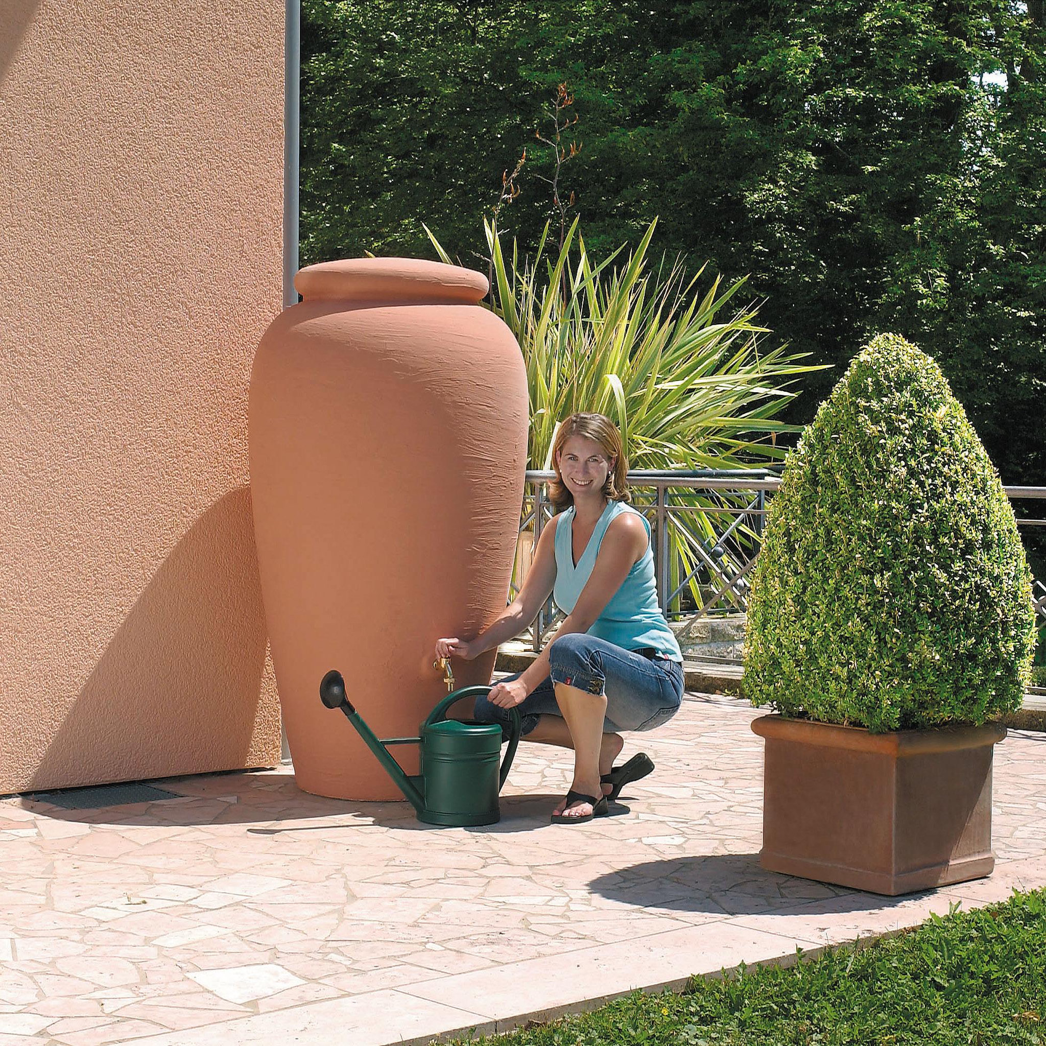 Voir la diapositive 1 : GARANTIA Cuve à eau Amphore 300L coloris terracotta