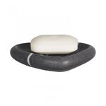 CENTRALE BRICO Porte-savon polyrésine Etna, gris