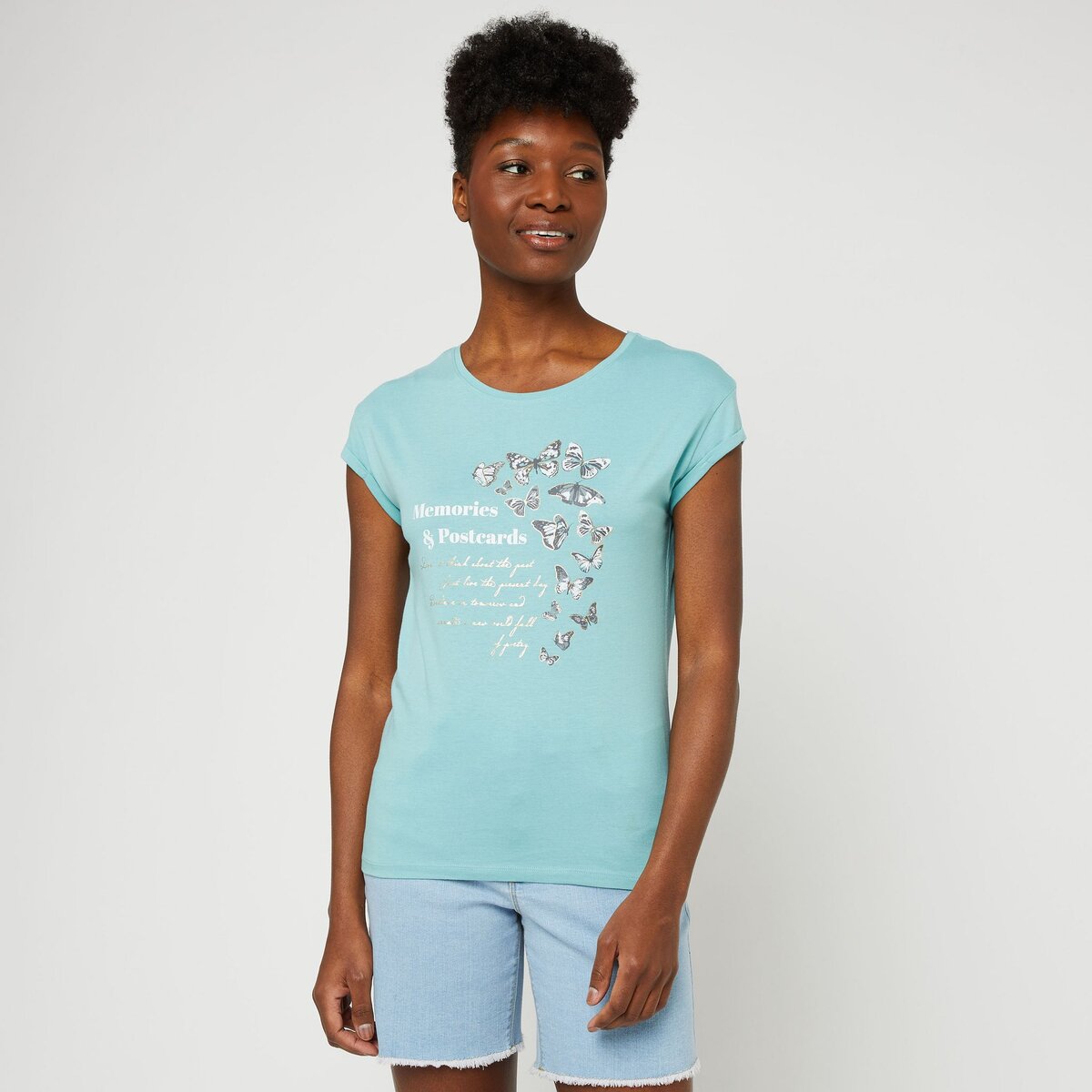 Tee shirt 2025 turquoise femme