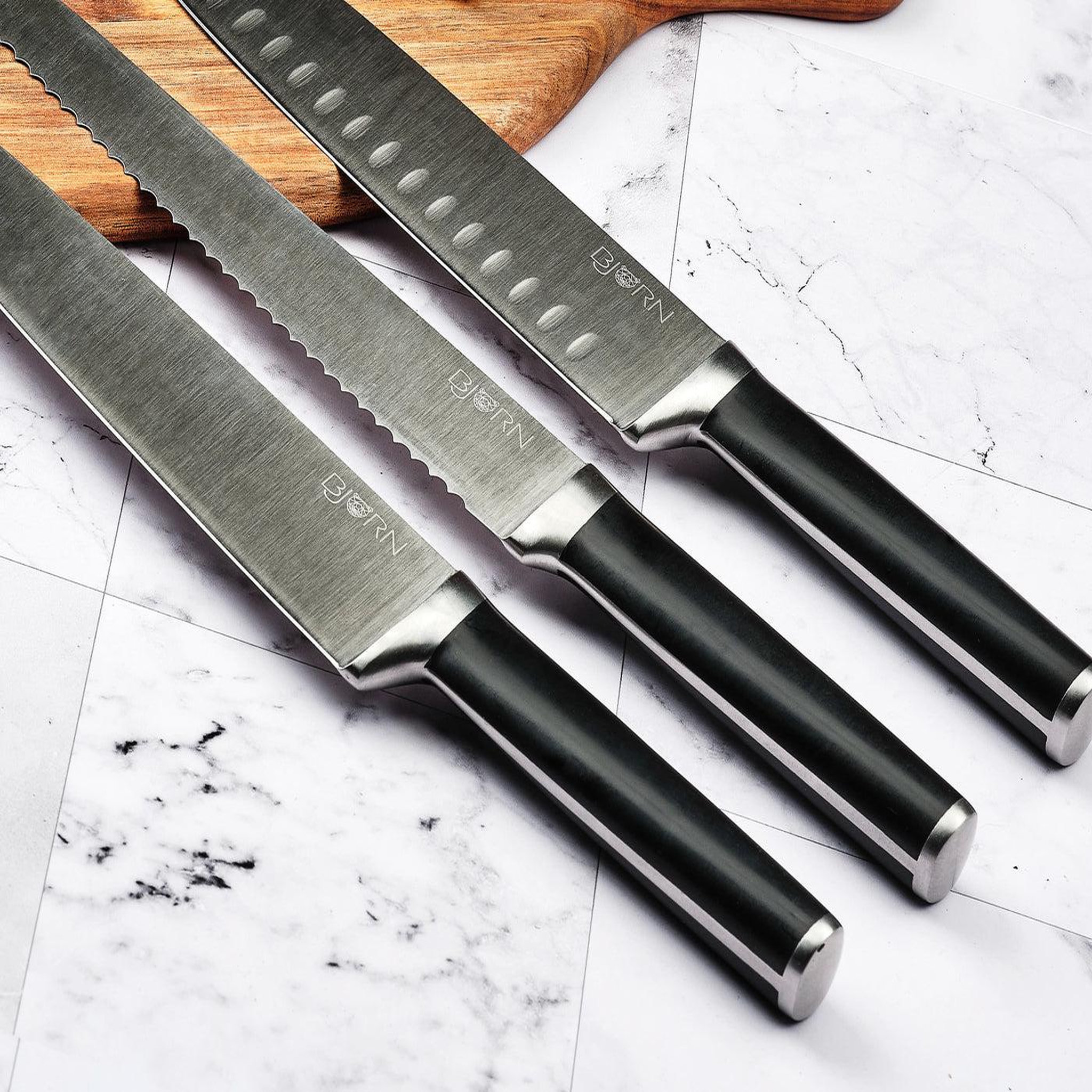 Voir la diapositive 4 : BJORN Bloc couteaux de cuisine jona skagen - 7 pièces