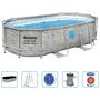 Voir la diapositive 3 : BESTWAY Bestway Ensemble de piscine Power Steel 427x250x100 cm