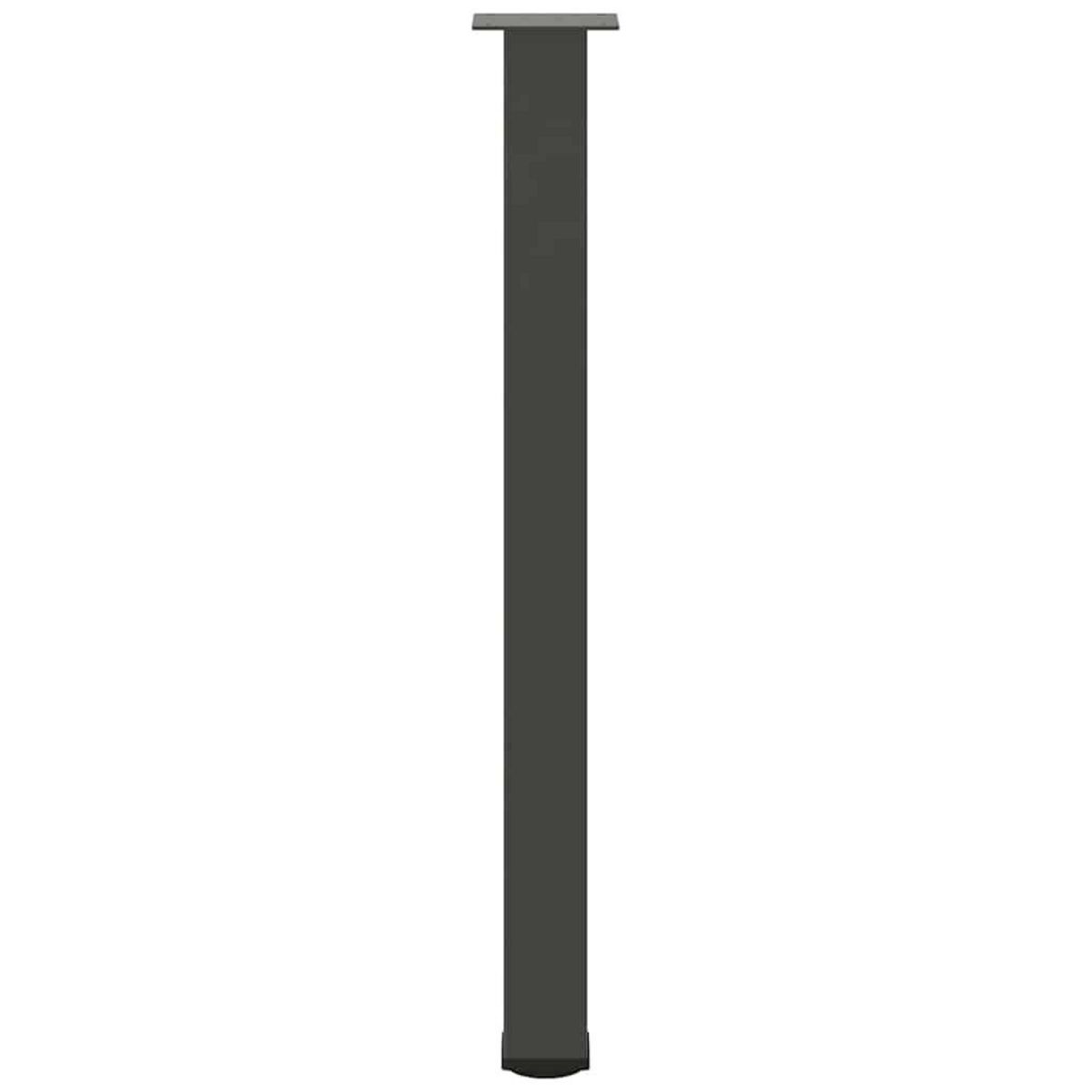 VIDAXL Pieds de table basse anthracite 4 pcs 100-102 cm acier