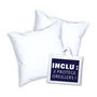 Voir la diapositive 2 : DODO DODO Pack 2 oreillers tendance 60x60cm + 2 protege oreillers imperméable 60x60 cm - Garnissage 100% Polyester
