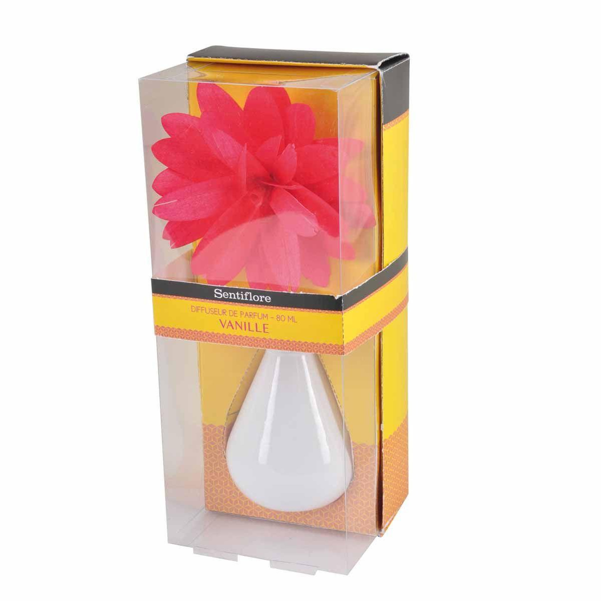 HOMEA Diffuseur de parfum  tige fleur  80ml vanille