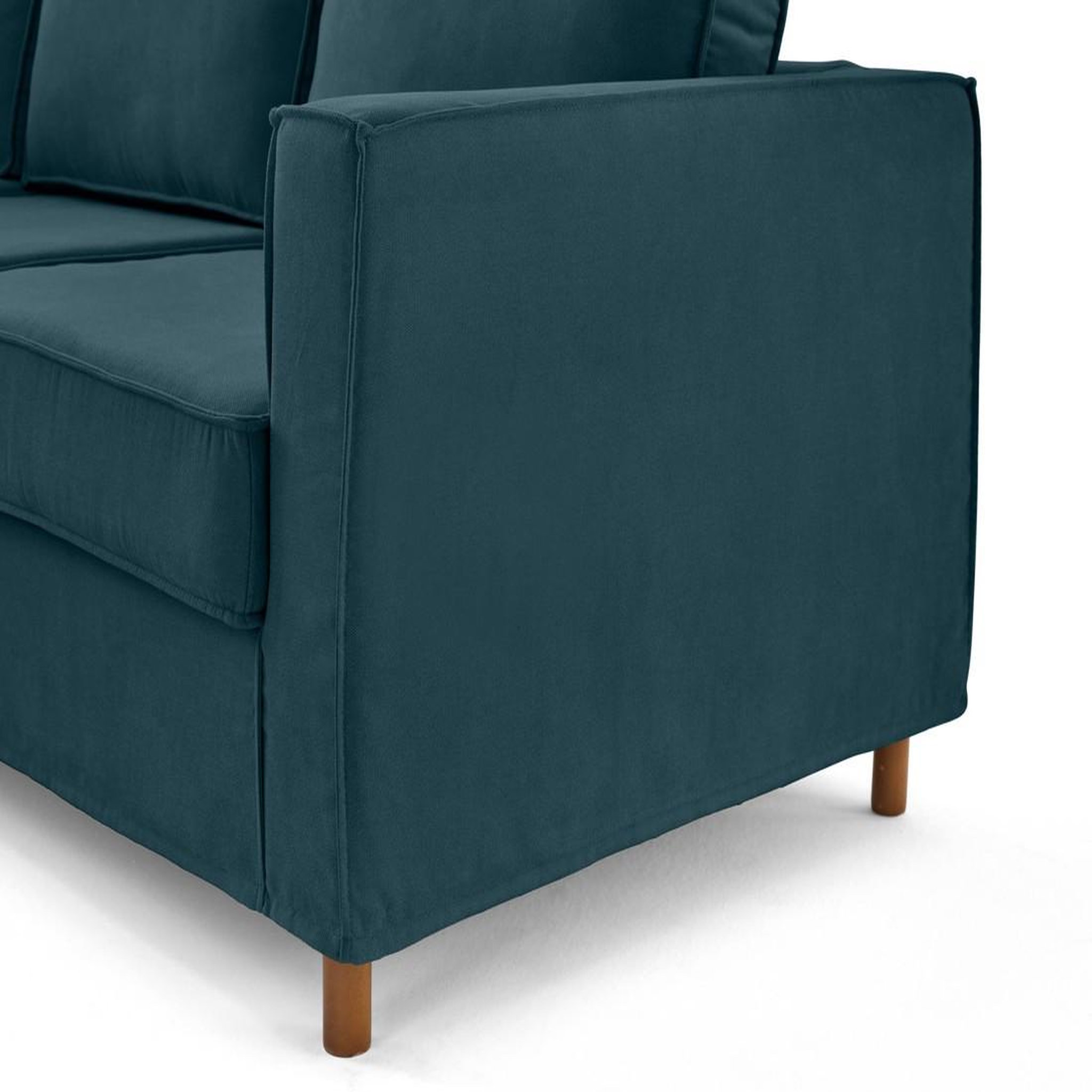 Voir la diapositive 6 : LISA DESIGN Jake - canapé déhoussable d'angle gauche 5 places en tissu