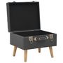 Voir la diapositive 5 : VIDAXL Tabouret de rangement 40 cm Gris fonce Tissu
