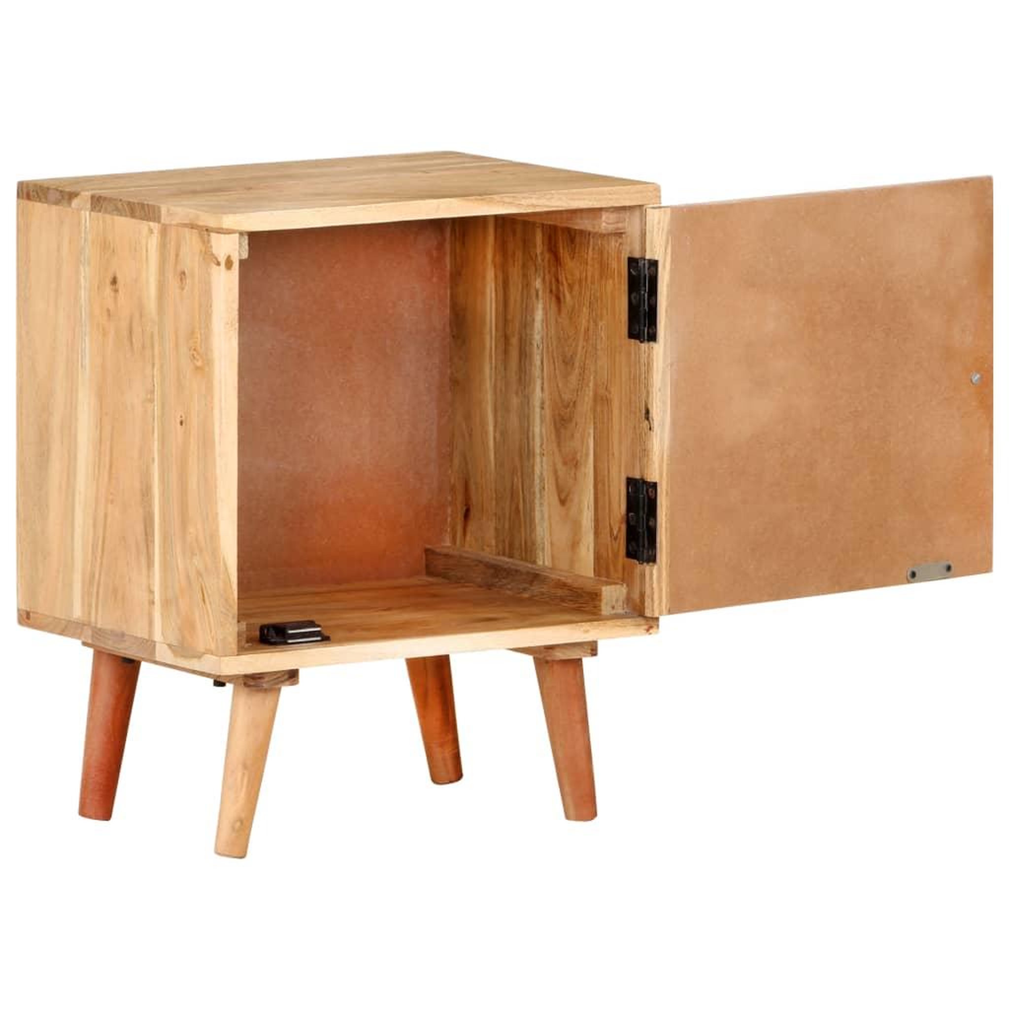 Voir la diapositive 5 : VIDAXL Table de chevet 40x30x50 cm bois d'acacia massif