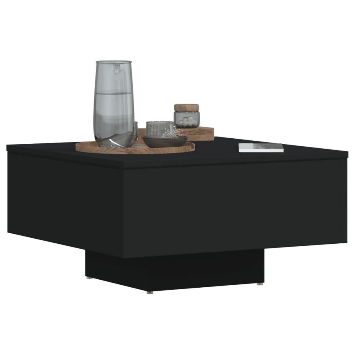 VIDAXL Table basse noir 60x60x31,5 cm bois d'ingenierie
